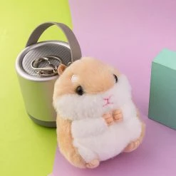 Juwas NEW ARRIVAL Kawaii Hamster Plush Keychain