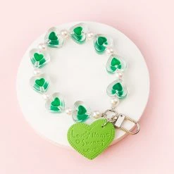 Juwas NEW ARRIVAL Lovely Hearts Beads Wristlet Bracelet