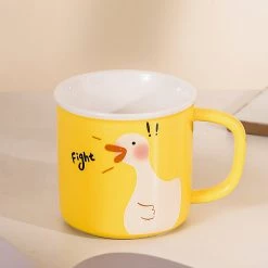 Juwas Cute Cartoon Duck Print Mug NEW ARRIVAL