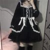 Juwas Gothic Lolita Victorian Cut Lace Dress