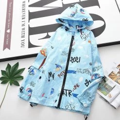 Juwas Letter Animal Number Printed Jacket