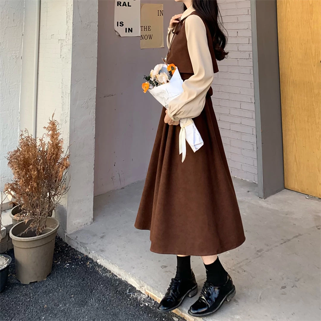 Juwas Classic Undershirt V-Neck Midi Dress NEW ARRIVAL 10 Juwas Classic Undershirt V-Neck Midi Dress NEW ARRIVAL