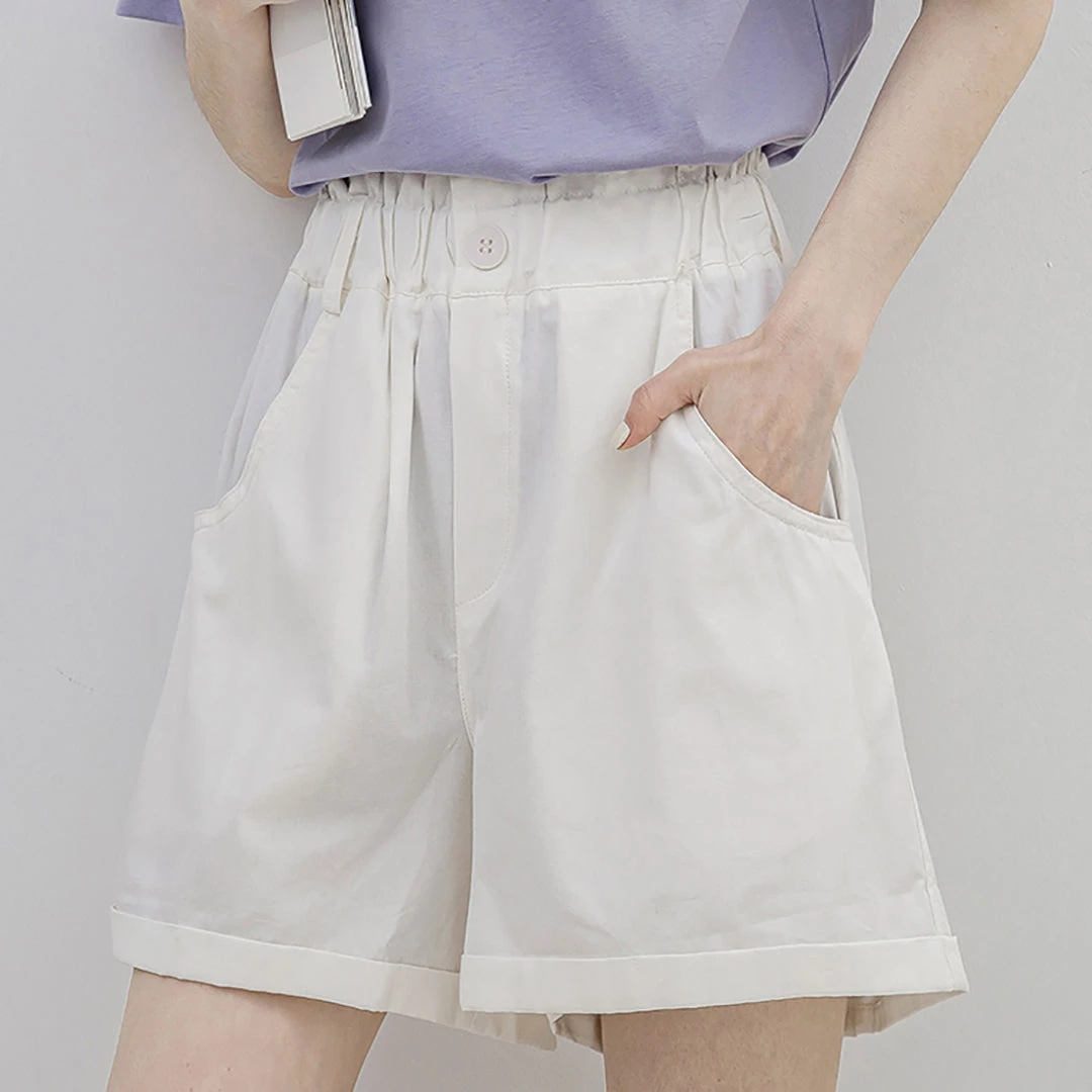 Juwas NEW ARRIVAL Vintage Summer Cotton Loose Shorts 5 Juwas NEW ARRIVAL Vintage Summer Cotton Loose Shorts
