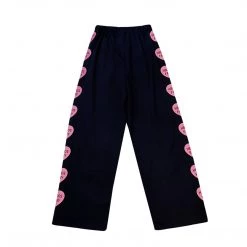 Juwas Streetstyle Hearts Print Loose Trouser Pants NEW ARRIVAL