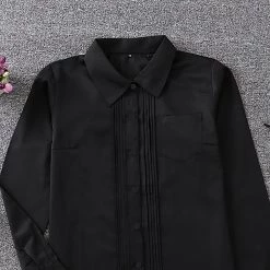 Juwas Kawaii White Pleated High School Polo Shirt CLOTHING