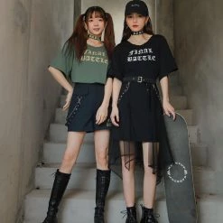 Juwas Final Battle Retro Gothic Punk T-Shirt CLOTHING