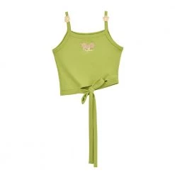 Juwas Kawaii Flower Sleeveless Crop Tank Top