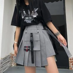 Juwas Gothic Irregular Cargo Mini Skirt NEW ARRIVAL 10 Juwas Gothic Irregular Cargo Mini Skirt NEW ARRIVAL