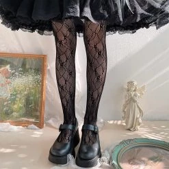 Juwas NEW ARRIVAL Flowers Lace Lolita Tights