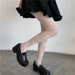 Juwas Love Heart Mesh Stocking Tights NEW ARRIVAL