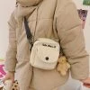 Juwas Mini Basic Sling Bag With Mini Bear Pendant