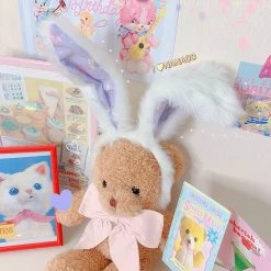 Juwas NEW ARRIVAL Cute Big Furry Bunny Ears Headband