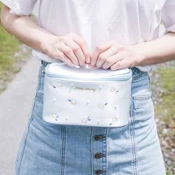 Juwas Daisy Powder Blue Makeup Pouch Bag