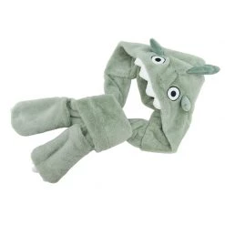-Juwas Cute Character Winter Scarf With Pocket And Hood