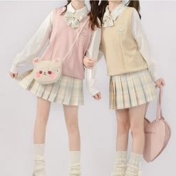 Juwas Kawaii JK Uniform Pleated Plaid Mini School Skirt 7 Juwas Kawaii JK Uniform Pleated Plaid Mini School Skirt