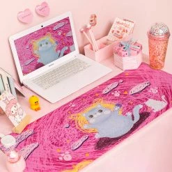 -Juwas Cute Kitty Large Mouse Pad