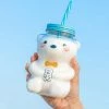 Juwas Bear Model Glass Bottle