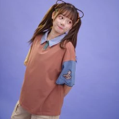 Juwas Witty Mouse Tri-Color Polo Shirt NEW ARRIVAL