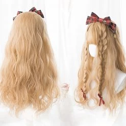 Juwas Harajuku Golden Curly Long Wig
