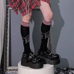 Juwas Lolita Chain Buckle Round Toe Shoes NEW ARRIVAL