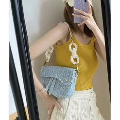 Juwas Chic Irregular Pearl Chain Handbag NEW ARRIVAL
