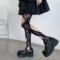 Juwas NEW ARRIVAL Hollow Out Mesh Stockings