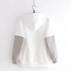 Juwas CLOTHING Monday Friday Meow Paw Print Hoodie