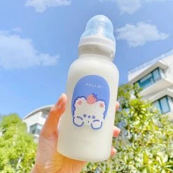 Juwas Strawberry Bear Printed Baby Juice Bottle NEW ARRIVAL