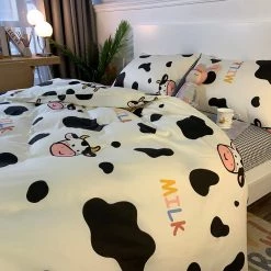 Juwas Adorable Cows Printed Queen Beddings Set NEW ARRIVAL
