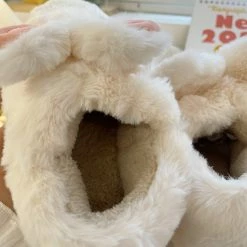 Juwas Bunny Ears Fluffy Home Slippers NEW ARRIVAL