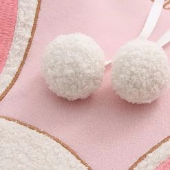 Juwas Cute Bunny Embroidery Hoodie CLOTHING