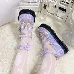 Juwas NEW ARRIVAL Sweet Lolita Mini Rabbit Ears Round Toe Shoes