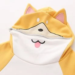 Juwas Cute Cartoon Puppy Hoodie