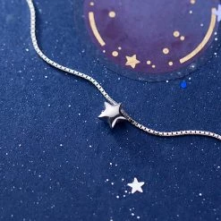 Juwas Fashion & Beauty Little Star Pendant Silver Necklace
