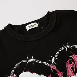 Juwas Vintage Love Heart Letters Printed Sweater NEW ARRIVAL