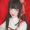 Juwas Japanese Harajuku Black Long Wig NEW ARRIVAL