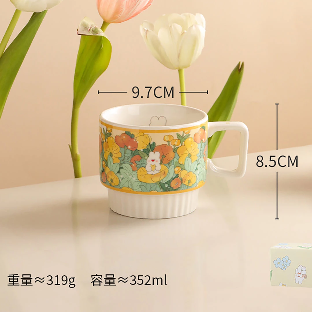 Juwas NEW ARRIVAL Cute Floral Ceramic Mug 13 Juwas NEW ARRIVAL Cute Floral Ceramic Mug