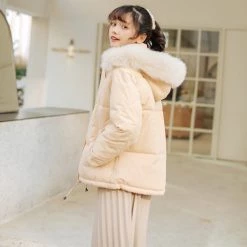 Juwas CLOTHING Basic Chic Canary Student Cotton Winter Coat