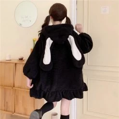 Juwas NEW ARRIVAL Cute Bunny Ear Hooded Coat