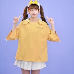 Juwas NEW ARRIVAL Cute Japanese Monster Three-Fourth Sleeve Hoodie