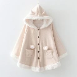 Juwas Cute Cat Inspire Plush Coat NEW ARRIVAL