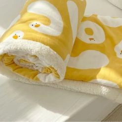Juwas Duck Printed Yellow Blanket NEW ARRIVAL