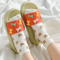 Juwas NEW ARRIVAL 3D Bears Summer Sandals