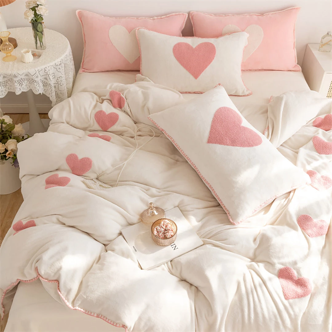 Juwas NEW ARRIVAL Sweet Love Heart Bedding Set 3 Juwas NEW ARRIVAL Sweet Love Heart Bedding Set