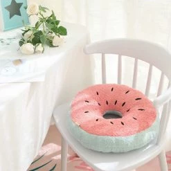 Juwas Kawaii Donut Fruits And Animal Chair Pad Pillows NEW ARRIVAL