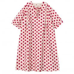 Juwas Red Dots Printed Loose Dress