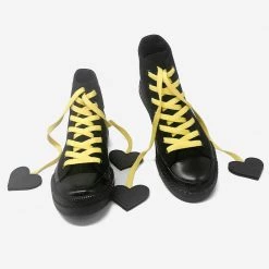 Juwas Black And Red Lovely Hearts Club Sneakers