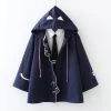 Juwas Cat Ears Embroidery Cap Coat CLOTHING