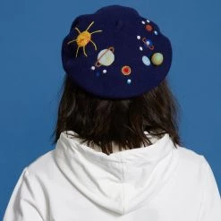 Juwas Planets Handmade Wool Beret NEW ARRIVAL