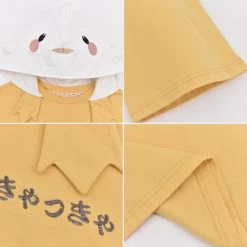 Juwas NEW ARRIVAL Cute Japanese Monster Three-Fourth Sleeve Hoodie